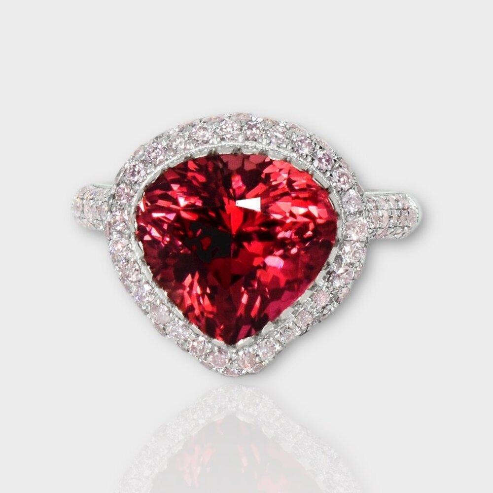 Red Tourmaline Ring - Picture 2 of 9